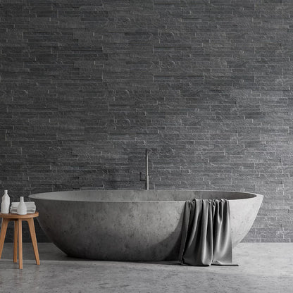 Grey Slate Split Face Mosaic Tile
