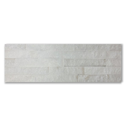 Quartzite White Sparkles Brick Split Face Mosaic Tile